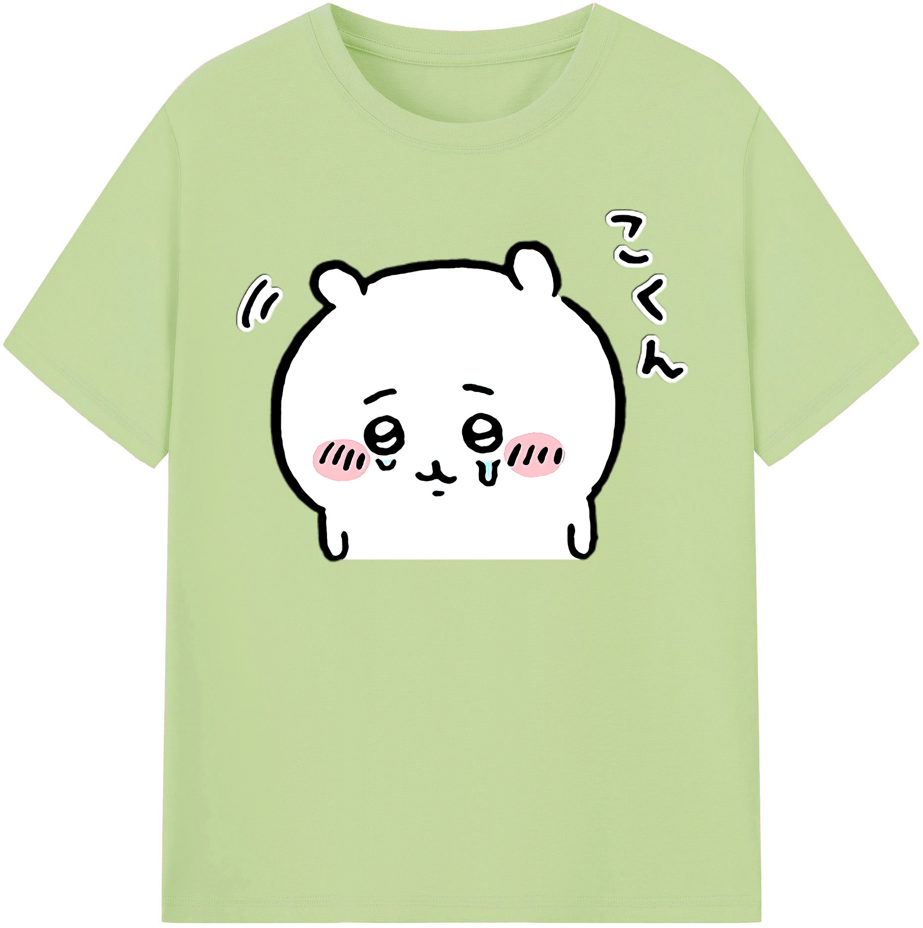（画像用） ちいかわ ちいかわ Chii-kawa chiikawa 綿100％半袖Tシャツ（フロントプリント）